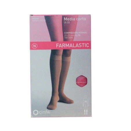 Farmalastic Media Corta Comp Normal Beige T-g 1ud