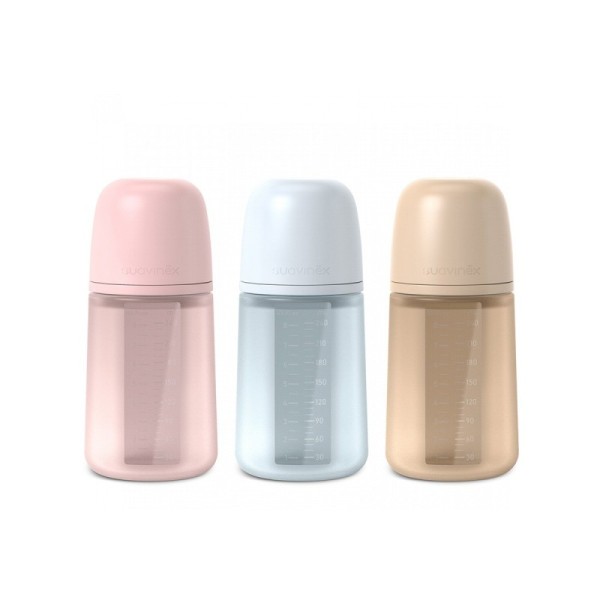 Suavinex Biberon Silicona Soft Colour + 3 Meses 1 Unidad 240 ml