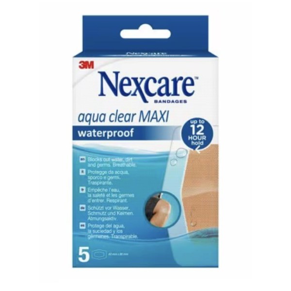Nexcare Agua 360º Aposito Adhesivo Maxi 60 X 89 mm  5 Apositos
