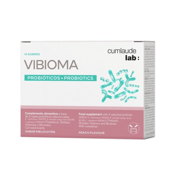 Cumlaude Lab: Vibioma  14 Sobres 3g Sabor Melocoton