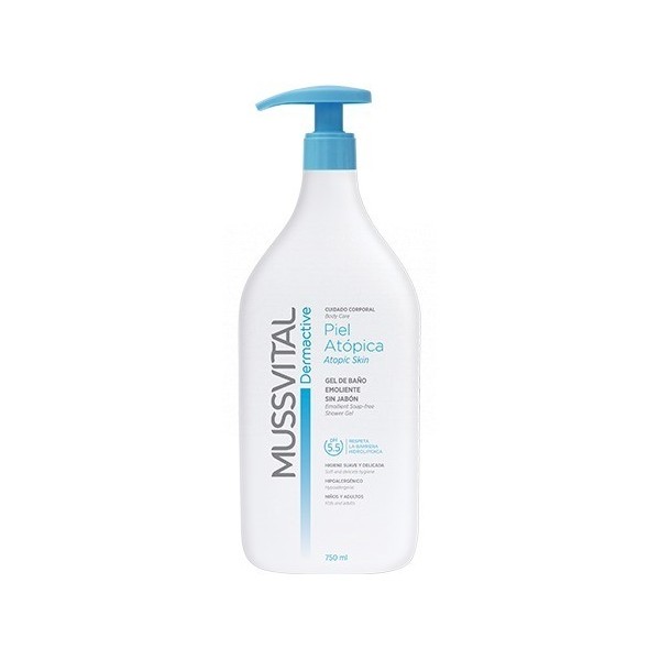 Mussvital Dermactive Gel Baño Emoliente Piel Atópica 750 ml