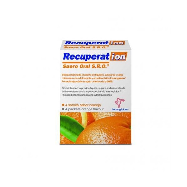 Recupert-ion Suero Oral S.r.o. 4 Sobres Naranja