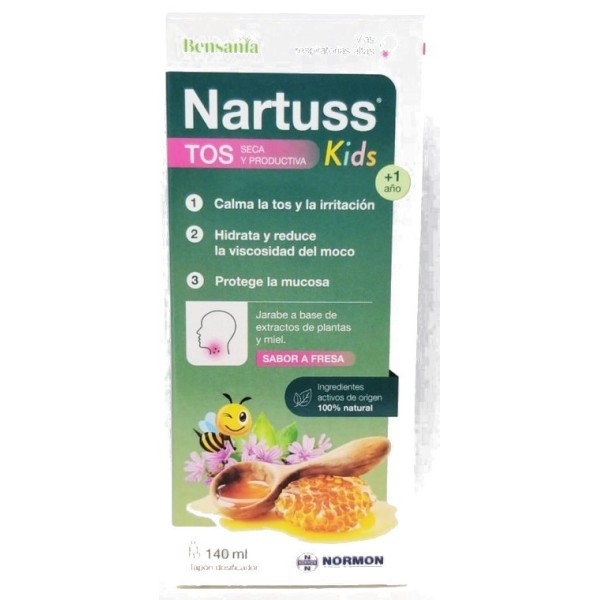 Nartuss Bensania Kids Tos Seca y Productiva 140ml