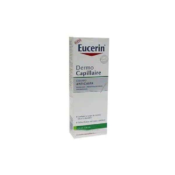 Eucerin Dermocapillaire Champú Anticaspa- Grasa, 250ml