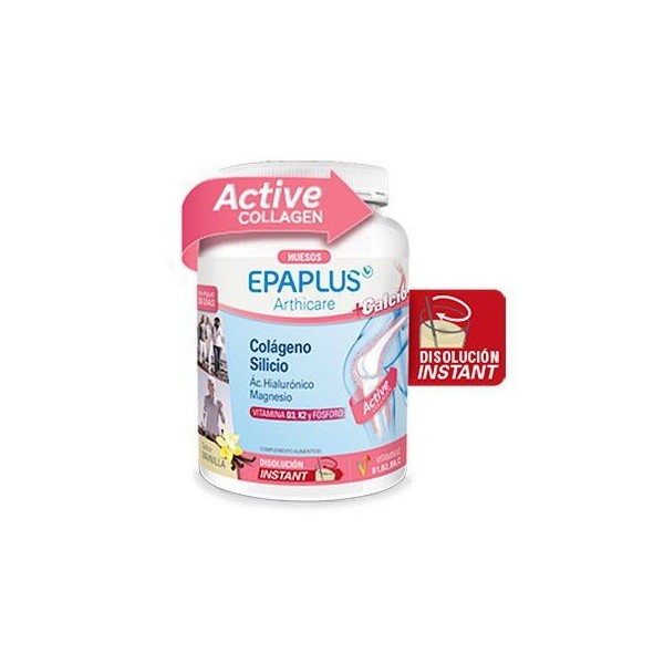 Epaplus Arthicare Colageno Calcio silicio Hialurónico Vainilla 383 G