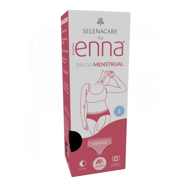Enna Braga Menstrual Noche 1 Unidad Talla S Flujo Abundante Color Negro