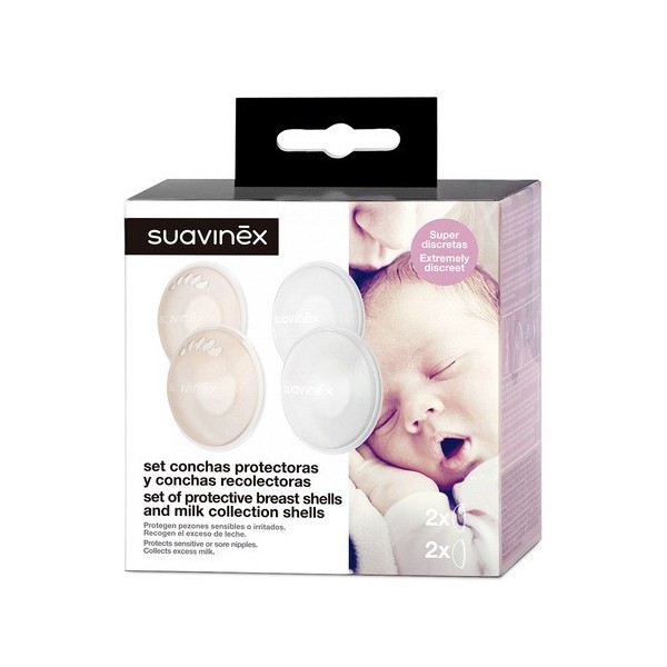 Suavinex Set de Conchas Protectoras + Recolectoras