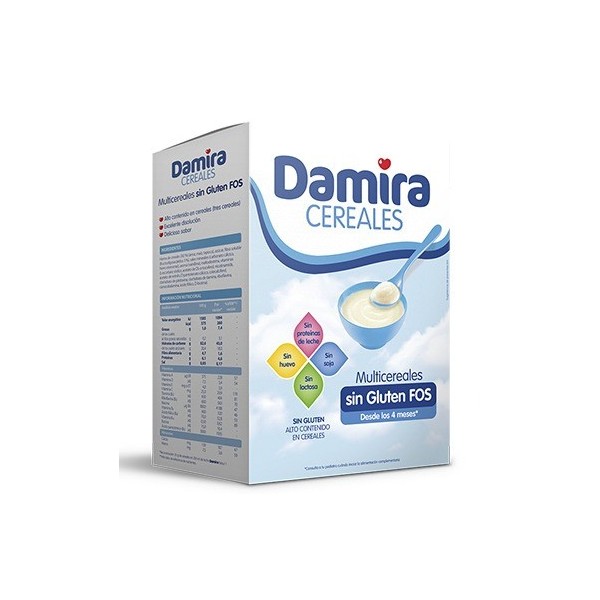 Damira Multicereales FOS Sin Gluten 600 gr