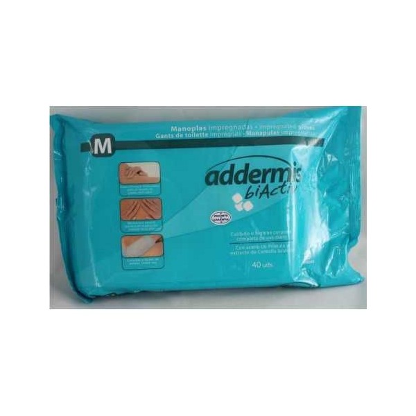 Addermis Biactiv Manopla Enjabonada 40 Manoplas