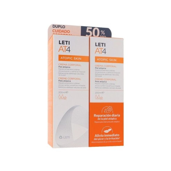 Leti At4 Pack Duplo Crema Corporal 2x200ml