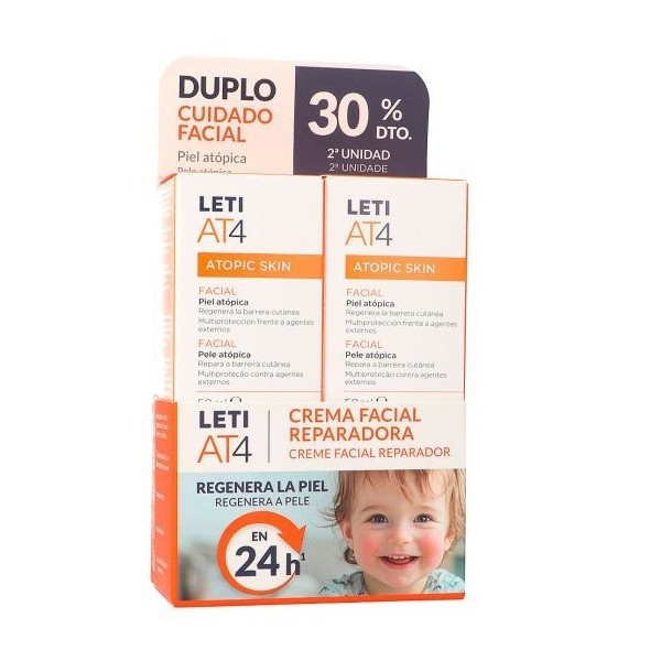 Leti At4 Duplo Atopic Skin Facial 2x50ml