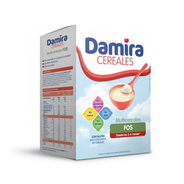 Damira Multicereales FOS Con Gluten 600gr