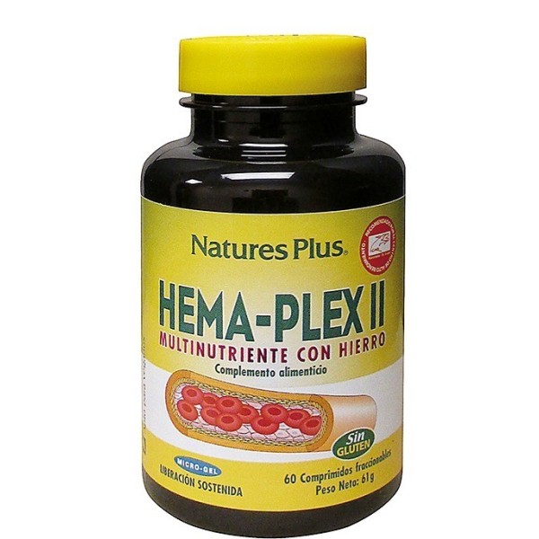 Natures Plus Hema Plex II 60 Comprimidos