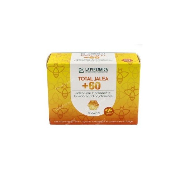 La Pirenaica Total Jalea +60  10 viales  10ml