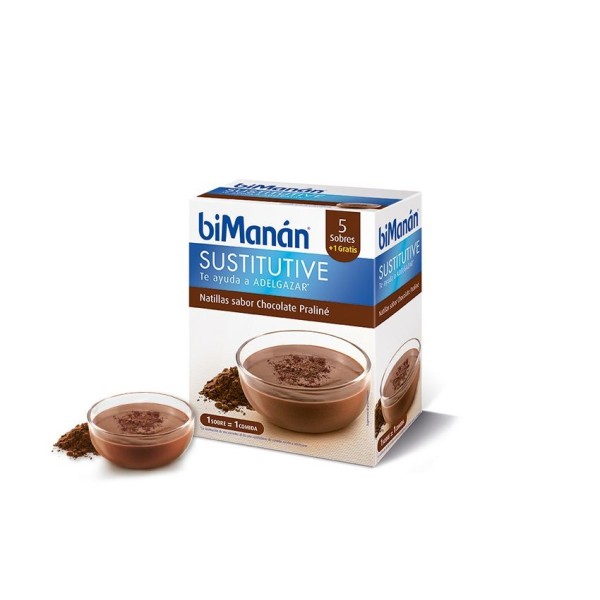 Bimanán Natillas Praliné 5 Sobres